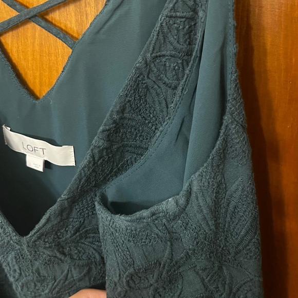 Hunter Green Lace Cami - Picture 4 of 5